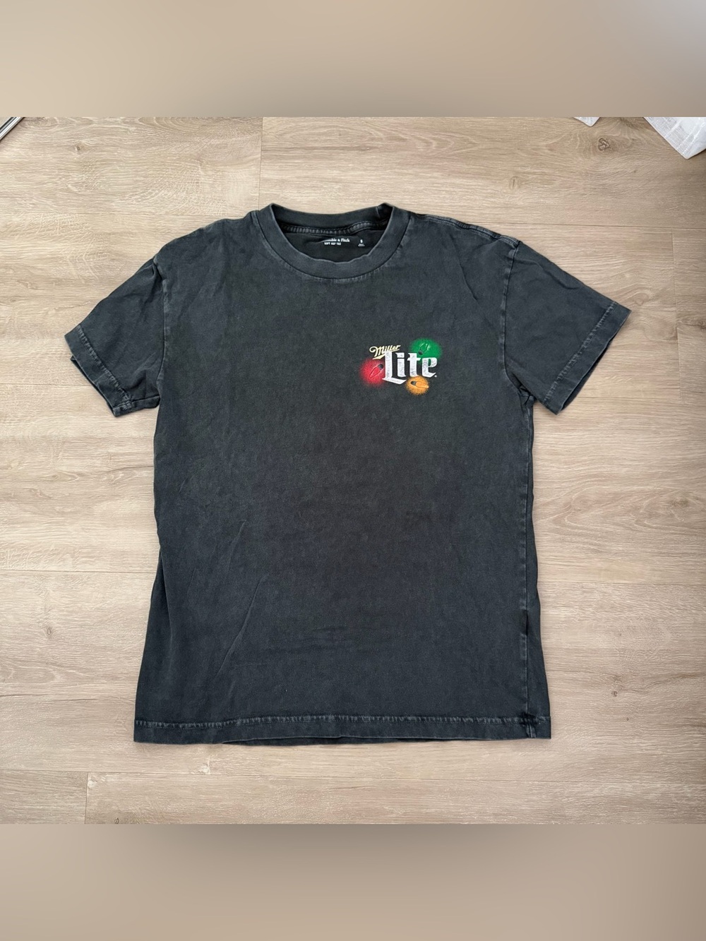 Abercrombie and Fitch Black Graphic Soft A&F Tee Miller Lite Holiday Edition